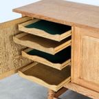 Brutalist Dressoir | Eiken | Sideboard | Jaren 60 | Deens thumbnail 11