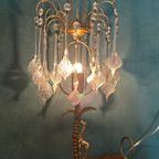 2 Beschikbaar Vintage Murano Teardrop Tafellampen Giraffe Met Palmboom! thumbnail 8