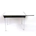 Vintage Formica Keukentafel Jaren 60-70 Uitschuifbaar thumbnail 3
