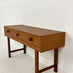 Zweeds Vintage Teak Fineren Ladekast Feres thumbnail 3