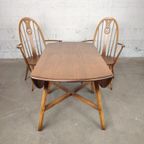 Vintage Ercol Hangoortafel Met Stoelen thumbnail 12