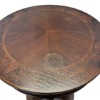 Klassieke Stijl Bijzettafel Met Lade Op Harp Voet, Jaren 70 thumbnail 7