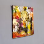 Claus Costa Marilyn Monroe Pop Art Schilderij thumbnail 3