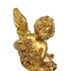 Grote Gouden Engel Cherubijn Putti Muur Decoratie Beeldje 30Cm thumbnail 12