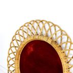 Franco Albini Rotan Spiegel Vintage thumbnail 16