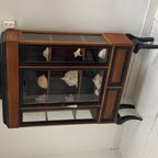 Art Deco Vitrinekast Vintage Antieke Vitrine Kast thumbnail 2
