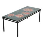 Grote Keramische Tegeltafel Adri Design Oranje Abstract Bloem 109Cm thumbnail 6