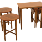 Set Nesting Tables Bijzettafels Mimiset Poul Hundevad Vintage thumbnail 5