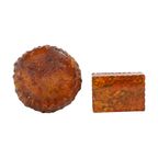 Italiaanse Rook Setje Oranje Handgesneden Albast Romano Bianchi Jaren 60 thumbnail 8
