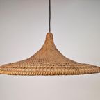 Vintage Rotan Trompet Hanglamp Bamboo Heksenhoed Japandi “60 thumbnail 10