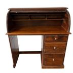 Vintage Houten Bureau Met Rolluik – Retro Stijl thumbnail 5