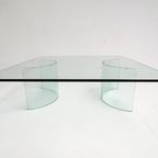 Moderne Italiaanse Glazen Salontafel, 1970'S thumbnail 5