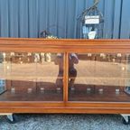 -klassieke Toonbank, Vitrinekast, Dressoir, Afm. 200x50m En thumbnail 4