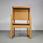 6 X Leather Dining Chair With Inflatable Seat / Leather Seat / Backrest thumbnail 13