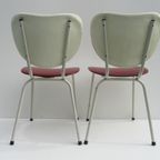 Vintage Stoelen Met Rode Skai Jaren 60, Set Van 2 thumbnail 5