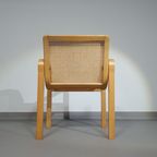 Beech Wood And Webbing Side Chair By Olivo Pietro, Italy, 1970s thumbnail 11