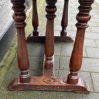 Stoere Antiek Eiken Tafel, Eettafel, 84 X 163 Cm, Hoog 75 Cm - Reliving thumbnail 11