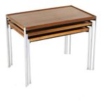 Unieke Mimiset Nesting Tables Lämmle And Co Vintage Omkeerbaar Blad thumbnail 3