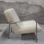 * Retro Fauteuil Met Teddy Stof Bekleed thumbnail 5