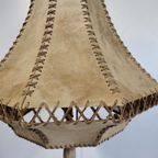 Vintage Staande Lamp Met Lederen Kap thumbnail 3