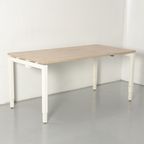 Solidesk Bureau, Bladkleur Naar Keuze, 180 X 80 Cm, Hoogte Instelbaar Onderstel thumbnail 2