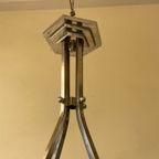 Lamp Hanglamp Art Deco 1930 Degué Gesigneerd Frans thumbnail 14
