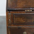 Tijdloze En Charmante Antieke Engelse Eikenhouten Secretaire/ Ladekast Met Een Mooi Interieur thumbnail 5