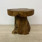 Solid Wood Tree Side Table , 1970S thumbnail 11