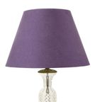 Empire Tafellamp Geslepen Kristal Diamantpatroon Verguld Brons thumbnail 9