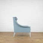 Leather Gio Ponti Lounge Chair Model Dezza For Poltrona Frau thumbnail 4