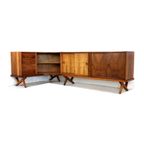 Vintage Walnoten Dressoir Van Rudolf B. Glatzel Door Fristho Franeker Uit 1955 thumbnail 2