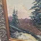 Vintage Berglandschap Schilderij Van Batoni, Midden20e Eeuw thumbnail 6