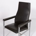 Pair Of High Back Armchairs From Fritz Hansen, 1980’S Denmark thumbnail 5