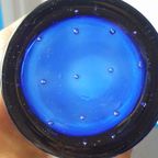 Vintage Kobalt Blauwe Stretched Bubbles Cilinder Vaas thumbnail 4