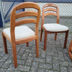 Set Van 4 Eetkamerstoelen Dyrlund Denemarken thumbnail 7