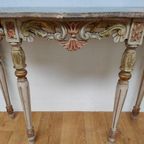 Barok Rococo Wandconsole Sidetable Met Marmer Blad En Spiegel 04 thumbnail 12