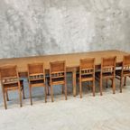 Antieke Tafel Uit Een Frans Kasteel Eiken 150 X 370 Cm thumbnail 2