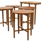 Set Nesting Tables Bijzettafels Mimiset Poul Hundevad Vintage thumbnail 7