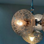 Mooie Vintage Plafondlamp Cluster Van 5 Bollen thumbnail 9