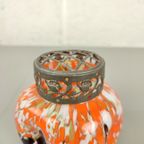 Antieke Pique Fleur In Spetter Glas thumbnail 5