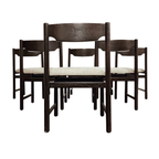 Wengé Dining Chairs (6) Attr. Pastoe 1960'S thumbnail 9