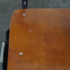 Set Van 6 Vintage Jaren ’60 Dutch Design Marko School/kantine/eetkamerstoelen Met Armleuningen thumbnail 17