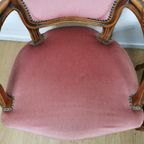 Set Brocante Franse Louis Xv Stoeltjes, Fauteuils Set Prijs thumbnail 8