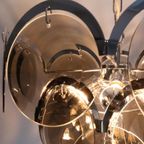 Vintage Hanglamp 6 Lichtpunten Rookglazen Schijven thumbnail 15