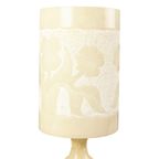 Vintage Tafellamp Albast Natuursteen Bloemen Spanje Jaren 60 thumbnail 3