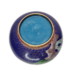 Vintage Blauwe Cloisonné Vaas thumbnail 6