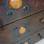 Particularly Cool English Chest Of Drawers / Chest Of Drawers. Dated (Charles 2 Era). Made Of Sol thumbnail 12