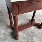 Antique Console Table With Marble Top thumbnail 4