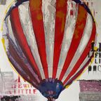 Cobra Art, Balloon. Luchtballon. Canvas. Gesigneerd. 1X1Mtr thumbnail 7