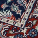 Mooi Gekleurd Blauw Oosters Tapijt/ Vloerkleed Met Een Floraal Patroon, 150 X 90 Cm thumbnail 6